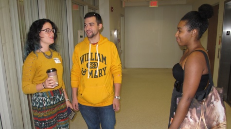 MK Rieder '15, Veronica Gray '15, and Alvaro Aunon